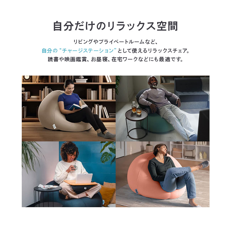 ビーズクッション ヨギボー ドロップ パープル Yogibo Drop 丸