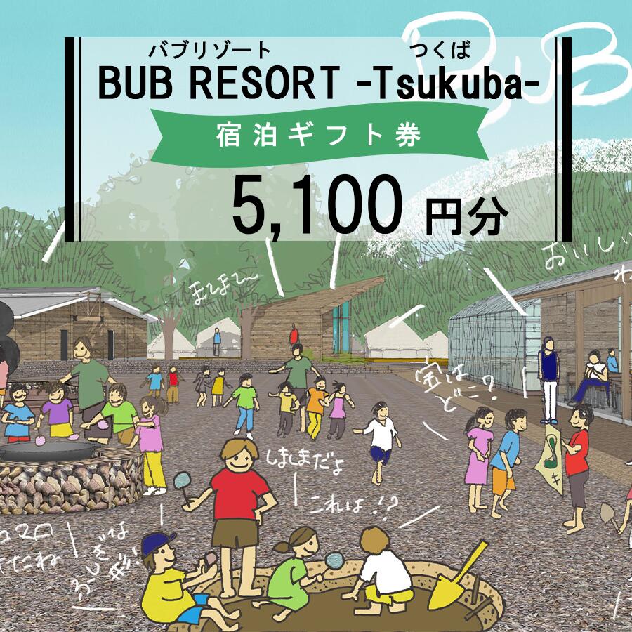 【ふるさと納税】【ふるさとeチケット】BUB RESORT Tsukuba 利用クーポン券(5100円分）| 茨城県 つくば市 グランピング キャンプ リゾート 体験 アクティビティ 宿泊 家族 子供 ファミリー 体験型 バブリゾート BUB BUBRESORT テーマパーク 宿泊券 宿泊チケット ホテル 宿