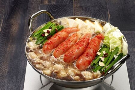  博多明太もつ鍋 醤油味（1人前）【海千】_HA0241