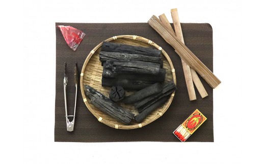 
【定期便/6ヶ月】炭職人の逸品 夏油白炭 7日間製炭の高級木炭 4㎏ 着火剤セット
