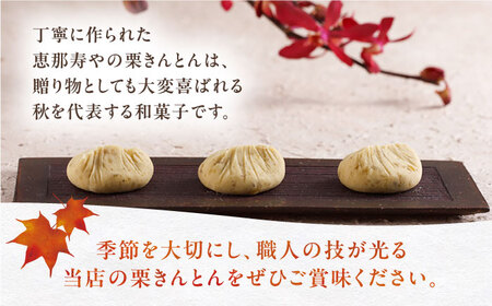 【2025年9月から発送】恵那寿やの栗きんとん 10個入 / 栗 くり 栗きんとん 和菓子 / 恵那市 / 恵那寿や [AUAS009]