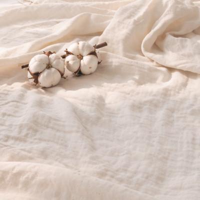 ふるさと納税 和泉市 【ベビー2枚組】オーガニックコットン生成りのふっくら6重ガーゼケット (70×100)キナリ |  | 01