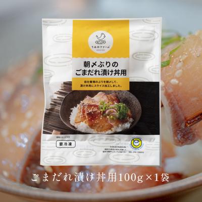 ふるさと納税 大月町 朝〆ぶり ごまだれ漬け丼用 100g×1袋 養殖 ブリ 鰤 小分け 冷凍 簡単調理 人気 海鮮丼 |  | 03