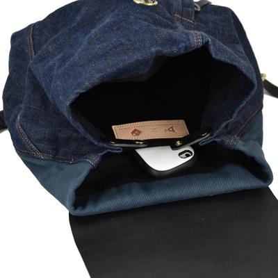 ふるさと納税 豊岡市 豊岡鞄　井原デニム×TOYOOKAKABAN　デニムリュック　ネイビー |  | 02