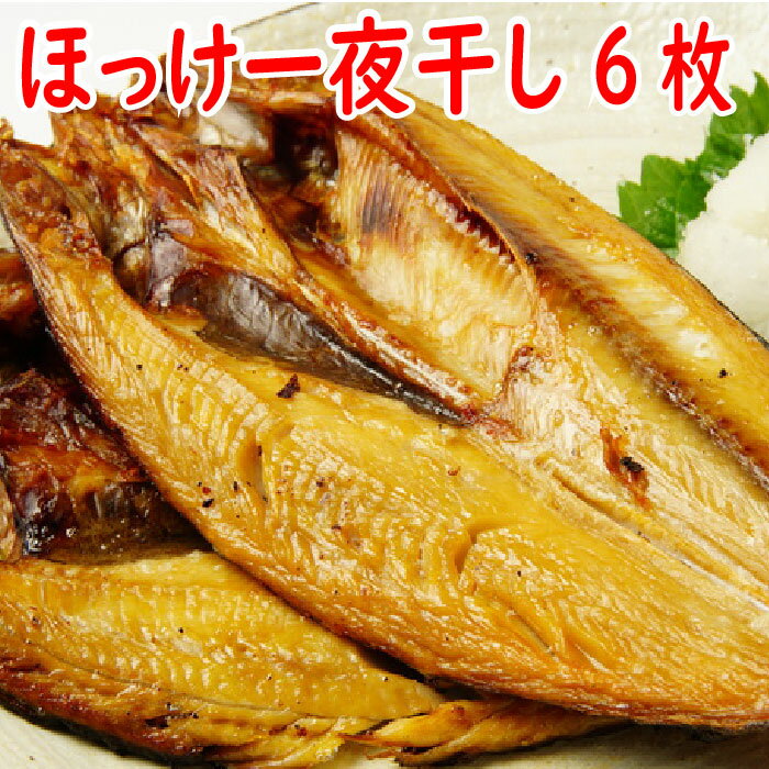 【ふるさと納税】 ほっけ 一夜干し 420g 前後 × 6 枚 ホッケ 魚 さかな サカナ お取り寄せ グルメ 海鮮 一夜干 干物 北海道 根室市 ふるさと納税 A-19009