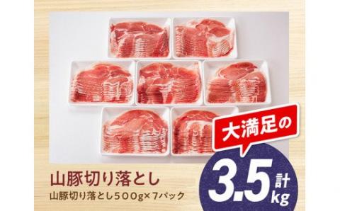 宮崎県産ブランド豚 切り落とし 3.5kg 《きれいなスライスで大人気！「きじょん山豚」》【肉 豚肉 国産 九州産 大容量 しゃぶしゃぶ 冷しゃぶ 炒め物 豚丼】