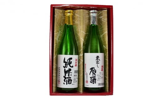 
[№5895-0494]【冷酒セット-30】向井櫻 純米酒・向井櫻 蔵出し原酒 各720ml 各1本(計2本) 向原酒造
