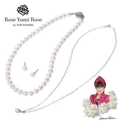 
                  【RoseYumiRose】8mmパール3点セット(ネックレス/ペンダント/ピアス)ホワイト【1663320】
                