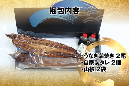 国産うなぎ 紀州備長炭で焼き上げた うなぎ約200g×2尾セット うなぎ ウナギ 鰻 蒲焼き 国産 養殖【fki301】