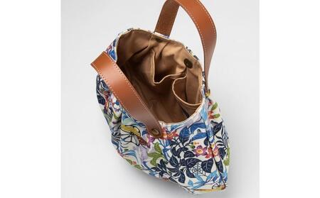 琉球帆布 アートパンプキンバッグ 【ふくふくシークヮーサー】