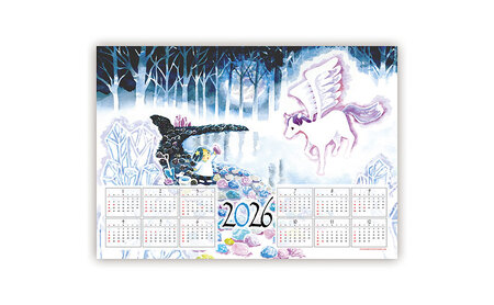 カレンダー・絵はがきセット ちくちく鳥 2026年 カレンダー・絵はがきセット