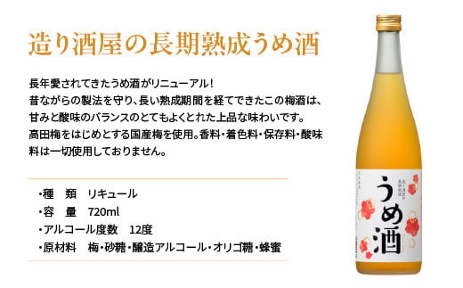 リキュール　造り酒屋のリキュールセット　ゆず酒　うめ酒　720ｍｌ　各１本（計２本）　飲み比べ　セット　ギフト　お土産　會津ほまれ　会津　喜多方【07208-0465】