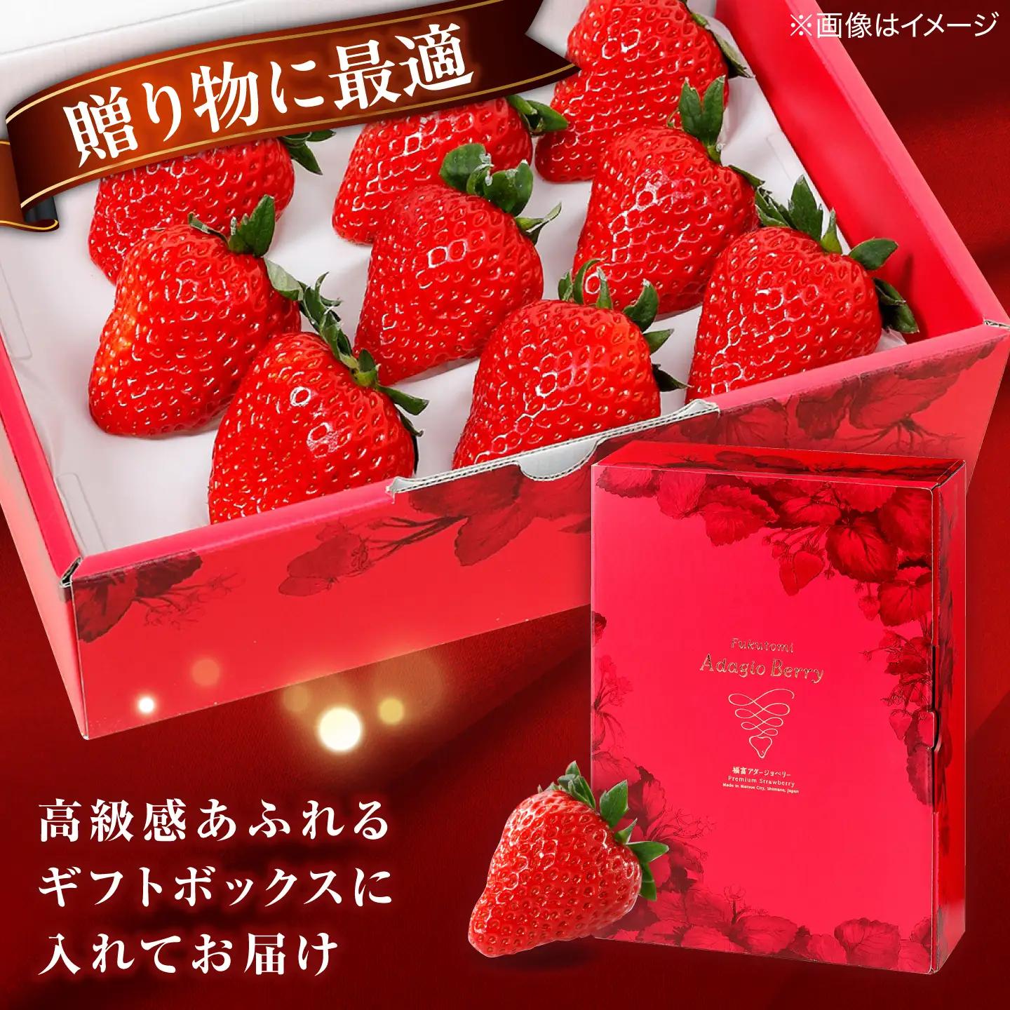 【先行予約】苺 いちご「福富アダージョベリー」3Lサイズ9個入り[ALFI002] 