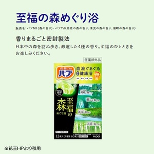 SA1712　花王バブ 至福の森めぐり浴 12錠入×6箱