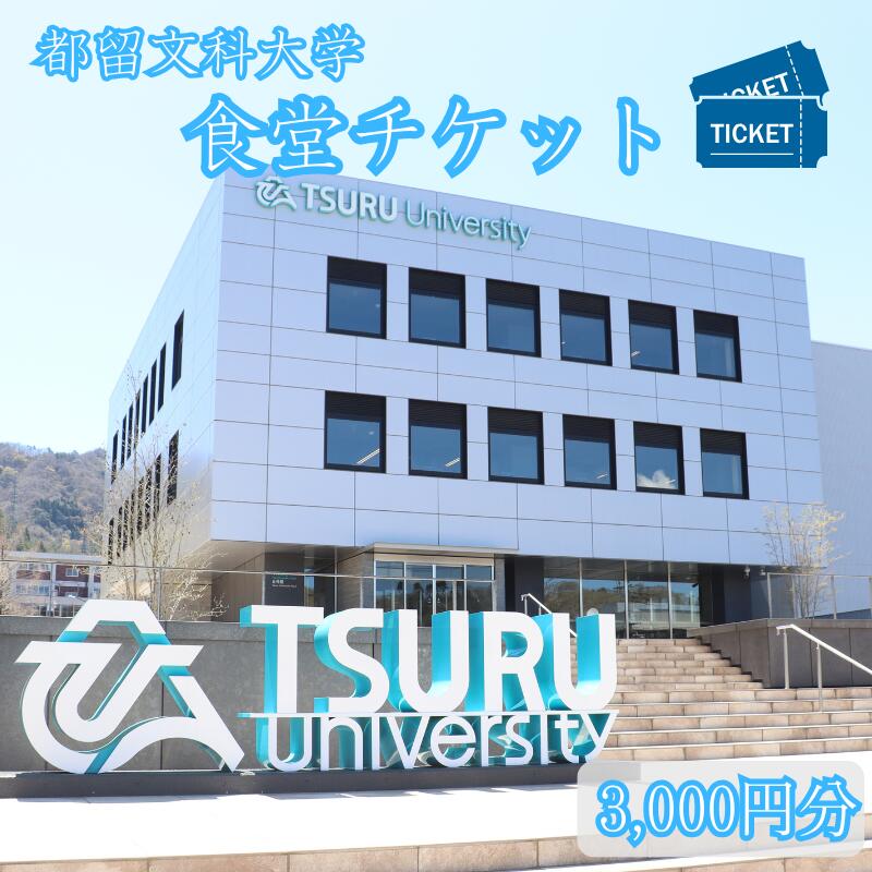 【ふるさと納税】都留文科大学　食堂チケット【3,000円分】| 食堂 大学 入学 ランチ ごはん ご飯 学食 学生 懐かしい 都留 山梨 やまなし 山梨県 おすすめ 都留文 都留文大 つるぶん ツルブン
