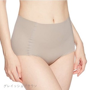 レディース【Smoon】深ばきショーツ1枚シームレス (06-38-GRBR-L)　Lサイズ・GRBR