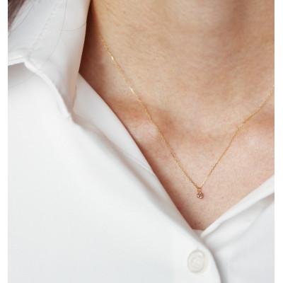 ふるさと納税 山梨県 K18YG ブラウンダイヤモンド 0.08ct ペンダント(1点) |  | 02