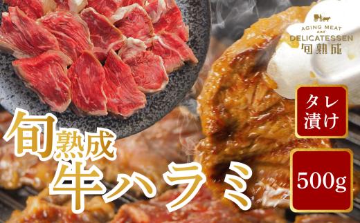 旬熟成　熟成牛ハラミ　タレ漬け　500g　【11100-2224】