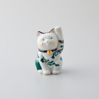 ふるさと納税 能美市 九谷焼　まねき猫　左手　招きのまねこ　河本真詩作
