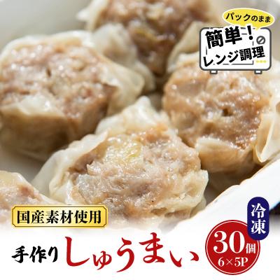 ふるさと納税 御前崎市 御前崎市発!手作りしゅうまい　6個入×5パック　国産素材・冷凍で手軽においしい
