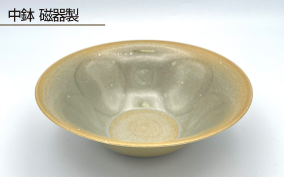 
            中鉢 磁器製 ／ 伝統工芸 鋳込技法 大阪府 No.195
          