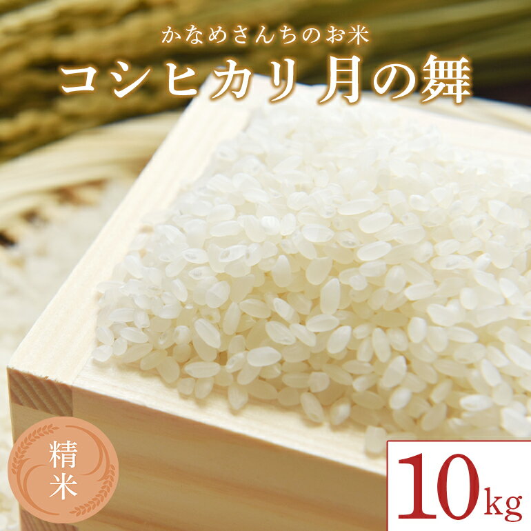 【ふるさと納税】かなめさんちのお米「月の舞」精米 10kg 令和7年度産 米 新米 精米 コシヒカリ こしひかり ブランド米 お米 白米 国産 おにぎり 弁当 R7年産 ごはん おいしい 旨い ふっくら お米 茨城県 笠間市 いばらき