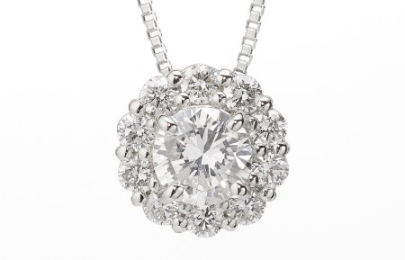 アルカンシェル プラチナ 中石ダイヤペンダント（計0.2ct）