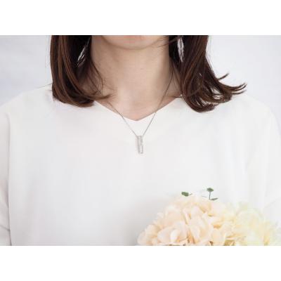 ふるさと納税 甲府市 1.00ct　プリンセスダイヤモンドペンダント P3146 PT |  | 03