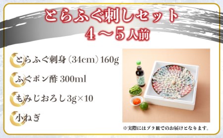 【 ※備考欄に配送指定日必須 】 とらふぐ 刺身 セット 4～5人前 160g 冷蔵 ふぐ てっさ 下関 山口 老舗旅館【指定日がない場合最短出荷】 FL202