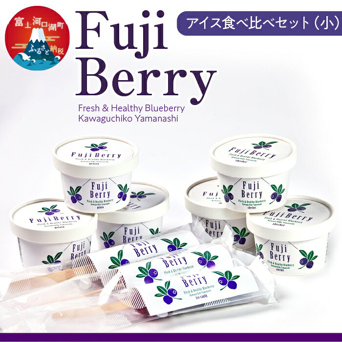 【ふるさと納税】 Fuji Berry アイス食べ比べセット（小） ふるさと納税 アイス ブルーベリー ジェラート シャーベット アイスキャンディー 山梨県 富士河口湖町 送料無料 FAZ112