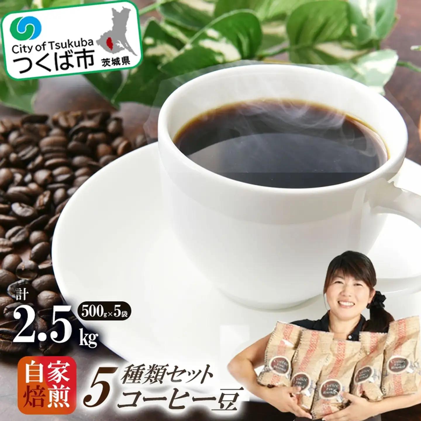 コーヒー豆5種類 計2500g コーヒー
