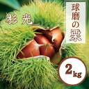 【ふるさと納税】熊本県JAくま産 球磨の栗　杉光 2kg(2L以上)　 お届け時期：2025年9月上旬〜