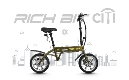 【免許不要】特定小型原付 RICHBIT CITY レンジャーグリーン 【Acalie】 コンパクト 電動バイク 折りたたみ [MGS005-4]