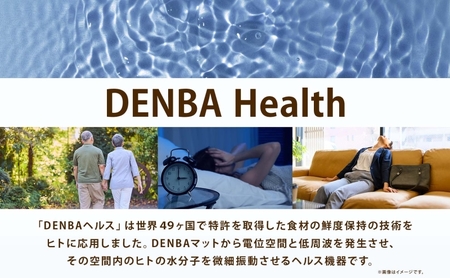 DENBA Health Standard マット 2枚同時に接続 同時に2名使用 マット 敷くだけ 睡眠時 スリープテック 睡眠 快眠 電場 家庭用 機器 電子機器 水分子ケア ケア 鮮度保持技術 