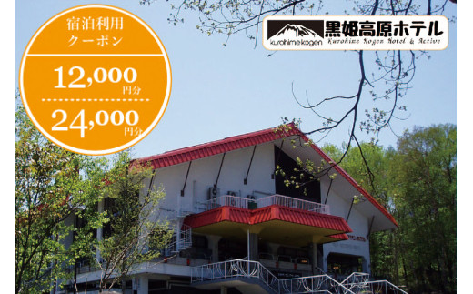 【ふるさと納税】 癒しの森の宿「黒姫高原ホテル 利用券（12,000円分）」　宿泊・食事・レンタルなどに利用可☆黒姫スノーパークまで徒歩3分【長野県信濃町】