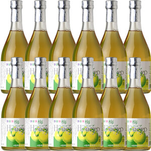梅ハニップ Honeyp 590g【緑】12本セット 希釈用 梅ドリンク 梅ジュース うめ 紀州産青梅果汁使用 化粧箱入り プラム食品 (F010)_V7264