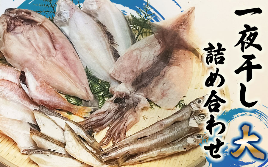 
                  【鶴岡市 庄内浜】　一夜干しセット（大）　約2kg　庄内観光物産館
                
