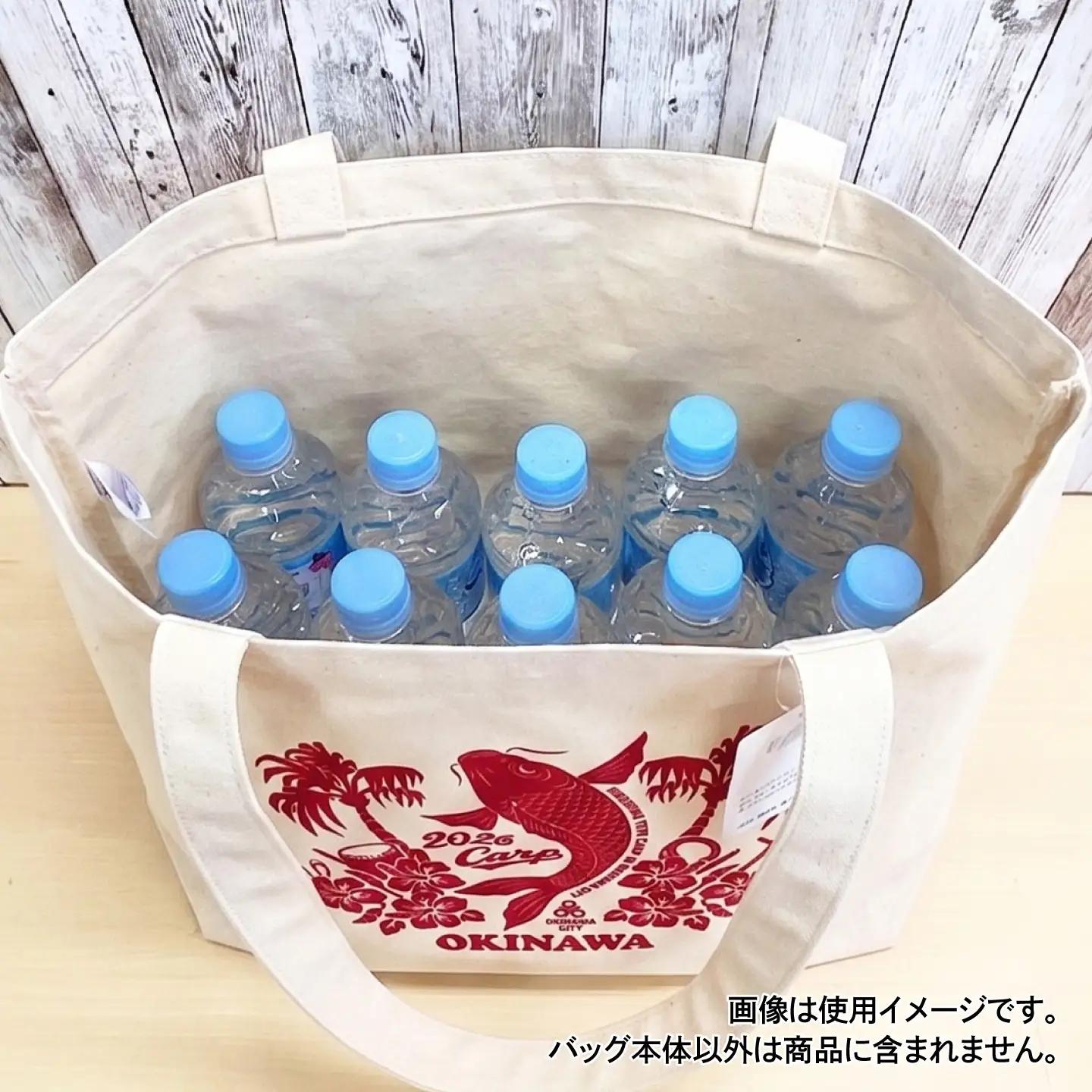 広島東洋カープ トートバッグ 2026 (ナチュラル) カープ CARP コラボ ハイビスカス マイバッグ 沖縄市 / 沖縄市観光物産センター夢プラザおきなわ[BCBE011]