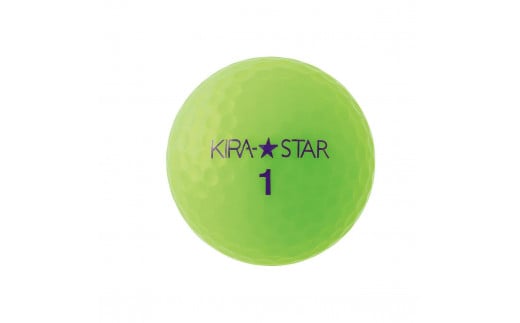 ゴルフボール  KIRA STAR 12球入 3ダース 【カラー：ライム】