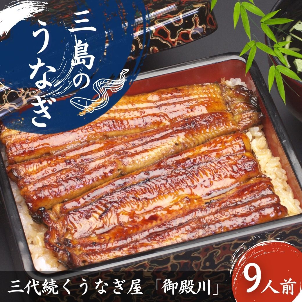 【ふるさと納税】三島名物 うなぎ 蒲焼 (真空パック) 9人前（1人前あたり120g〜140g）【9尾 カット 冷蔵 三島名物 3代続くうなぎ屋 うなぎ蒲焼 真空パック 三島名物御殿川の極上うなぎ 熟練した職人の店主 静岡県 三島市 】