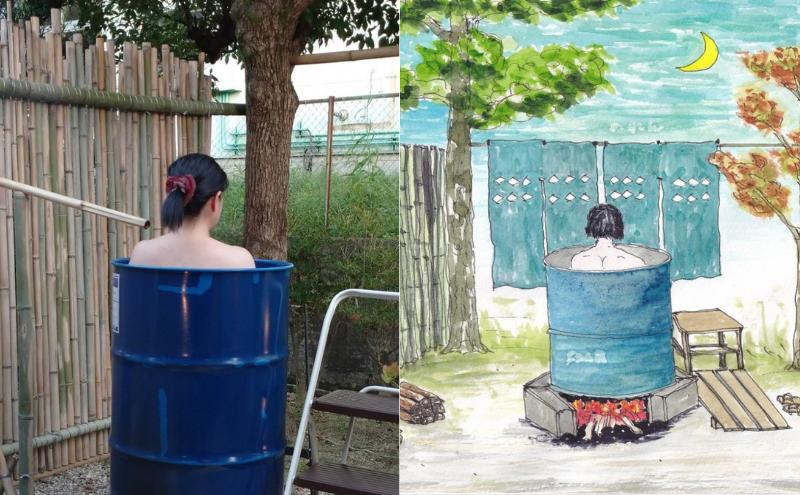 体験型民泊2名 Sコース宿泊券 ドラム缶風呂＆囲炉裏バーベキュー 収穫体験 民俗芸能鑑賞 名所案内 民泊 薪割り 体験 自然 バーベキュー 露天風呂 愛知県 日進市