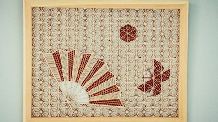 県展受賞大工がつくる、世界に一つだけの組子細工の額装アート（50cm×80cm） 工芸品 工芸品