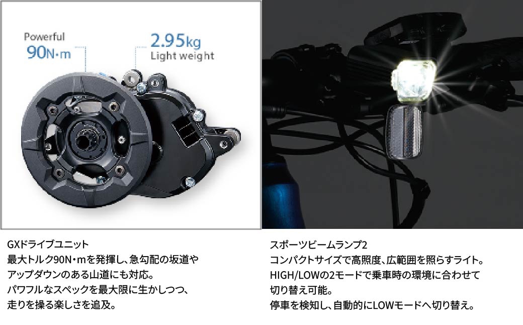 パナソニックXEALT S5電動アシスト自転車レーザーブルー