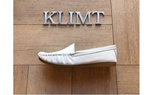 
                  靴　KLIMTクリムトの　ふわふわ楽チン　モカシンシューズ　ホワイト
                
