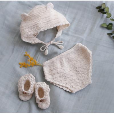 ふるさと納税 和泉市 HOPPL(ホップル)ニューボーンニットセット(手編みオーガニックコットン使用)