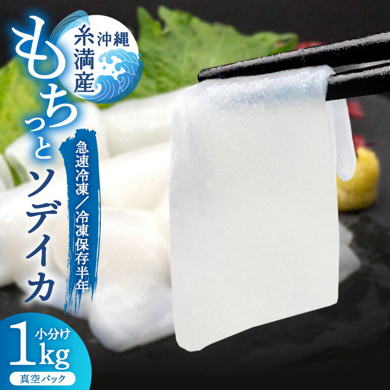 【ふるさと納税】 モチっとした新食感！ ソデイカ ( セーイカ ) 約 1kg いか 刺身 イカ 大容量 真空パック 小分け 訳あり 訳アリ いか刺身 お徳用 急速 冷凍 直送 海産物 簡易包装 沖縄 グルメ 沖縄県 海産物 産地直送 冷凍保存 半年 長期保存 12,000円 アカイカ メオトイカ
