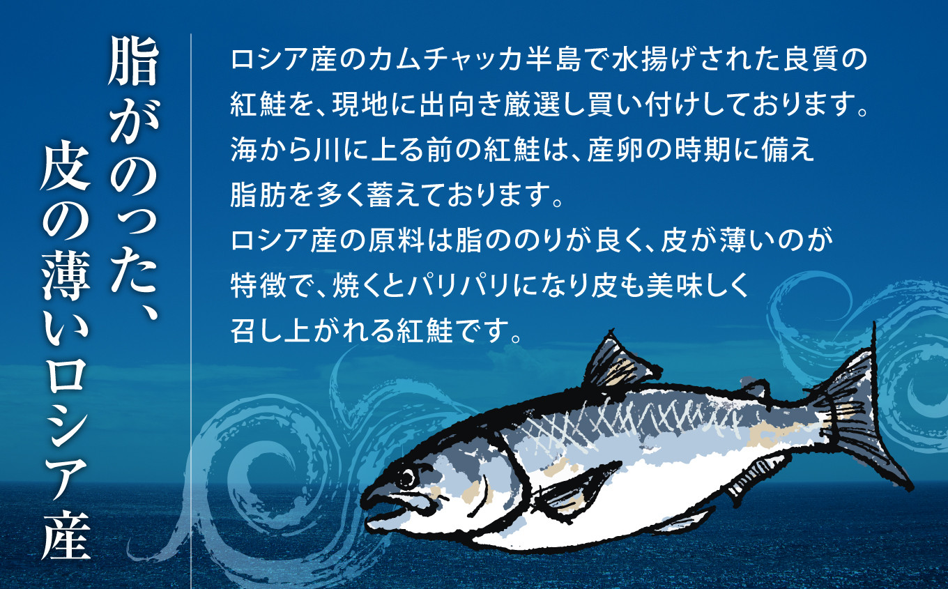 脂がのった、皮の薄いロシア産