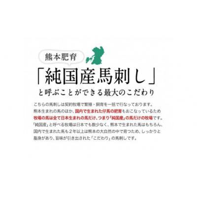 ふるさと納税 氷川町 希少な純国産【熊本肥育】/2年連続農林水産大臣賞受賞 霜降り馬刺し 1.5kg(50g×30セット) |  | 01