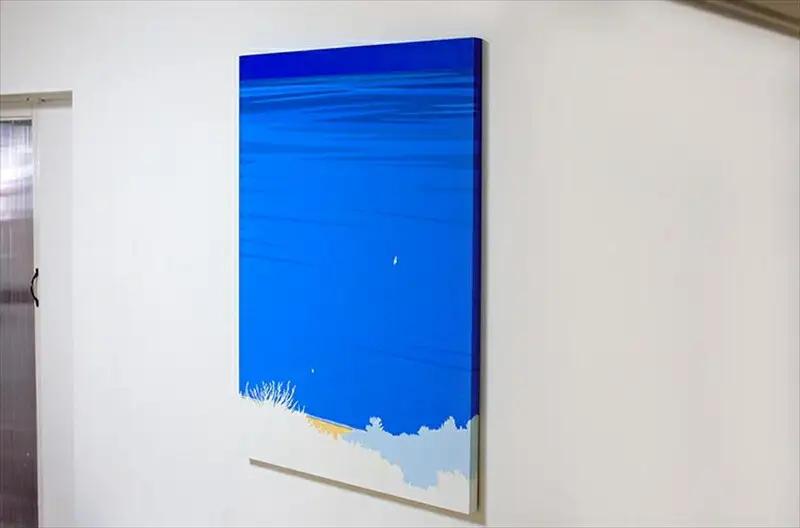 オリジナル風景画　オーダー制作　ペインティング　小田原にある景色　心象風景　片田舎の風景　子供の頃に見た風景　海　空　山　 アート アート