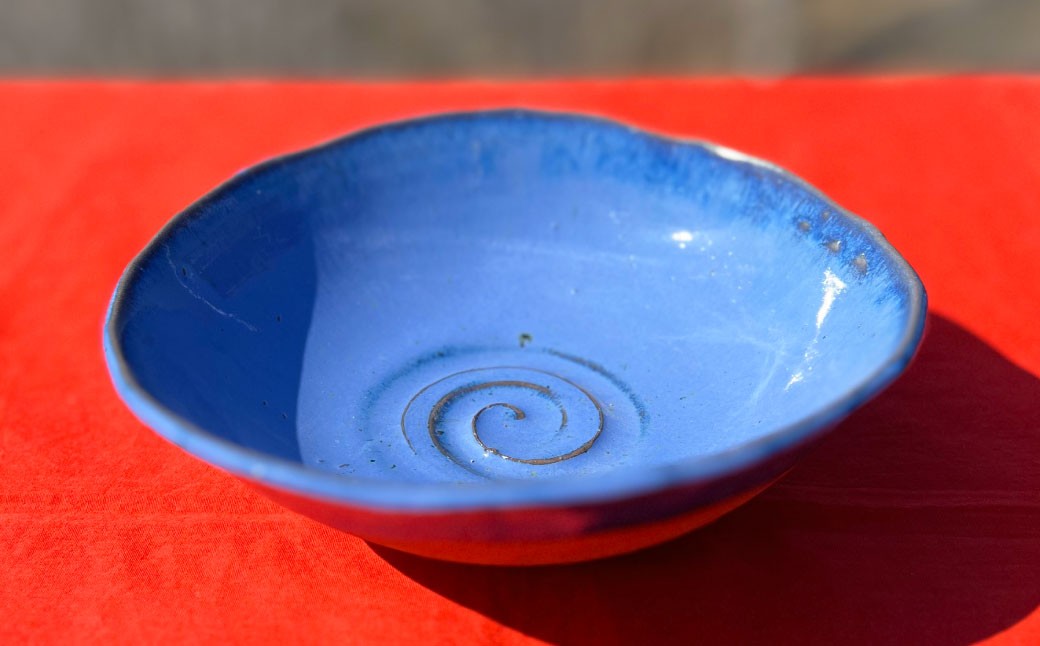 【杉山典子作】 桜湖波鉢